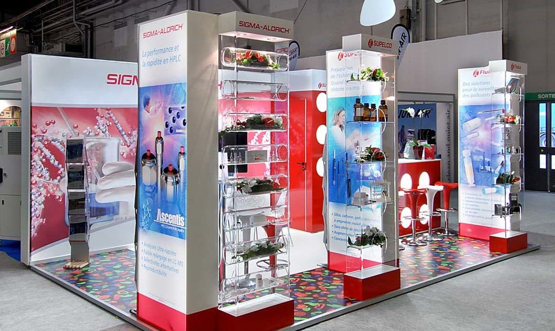 Création du stand sigma Aldrich 24m2