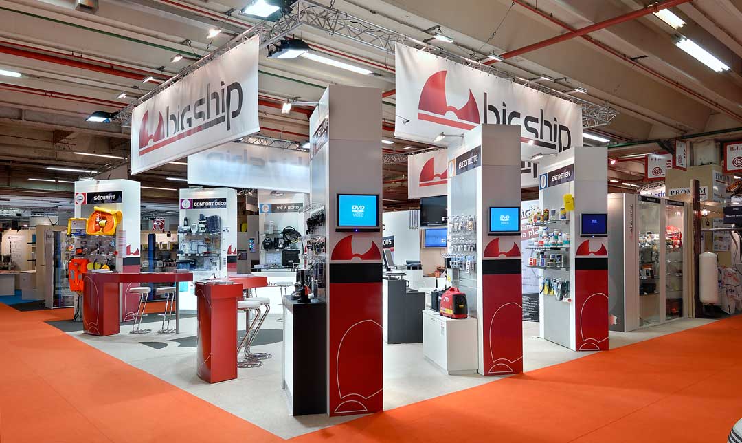 Conception du stand Big Ship pour le salon nautique de Paris
