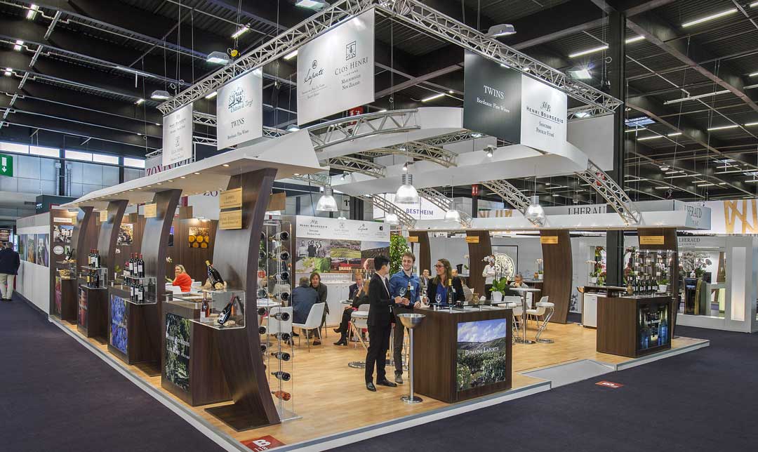RÃ©alisation du stand Henry Bourgeois pour le salon Vinexpo