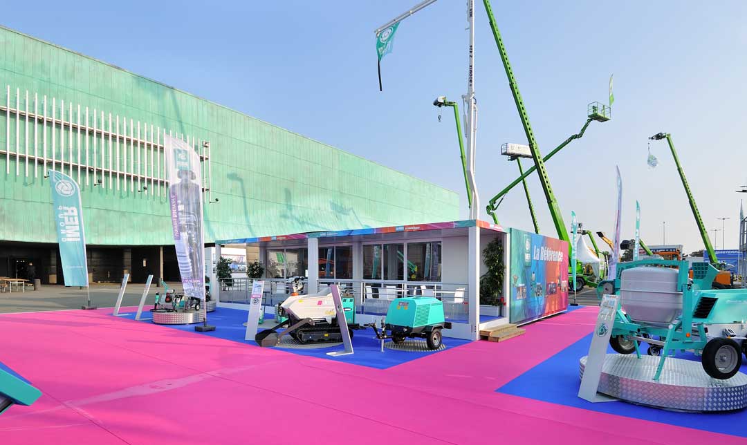 Stand outdoor Imer – Intermat 2009