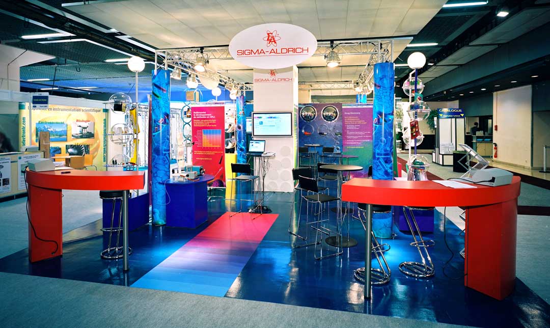 CrÃ©ation du stand Sigma Aldrich 60m2