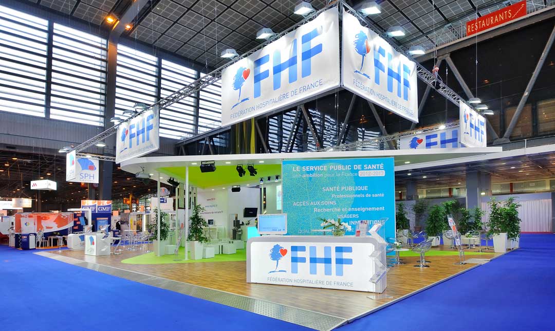 CrÃ©ation du stand de la fÃ©dÃ©ration hospitaliÃ¨re de France 2012