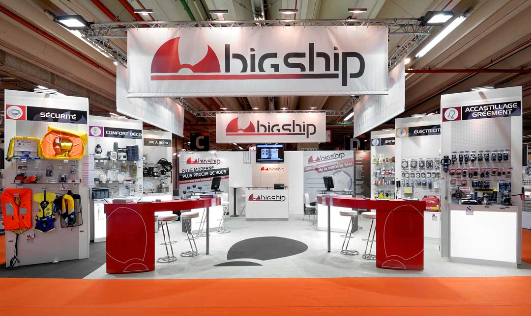 Conception du stand Big Ship pour le salon nautique de Paris
