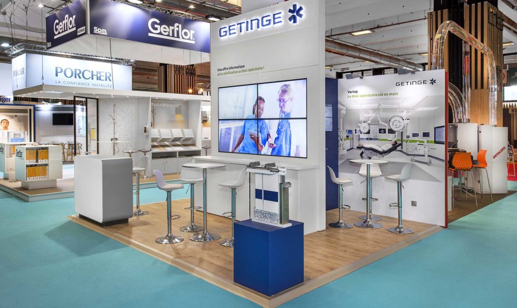 Conception de stand Santé - Getinge Salon Santexpo