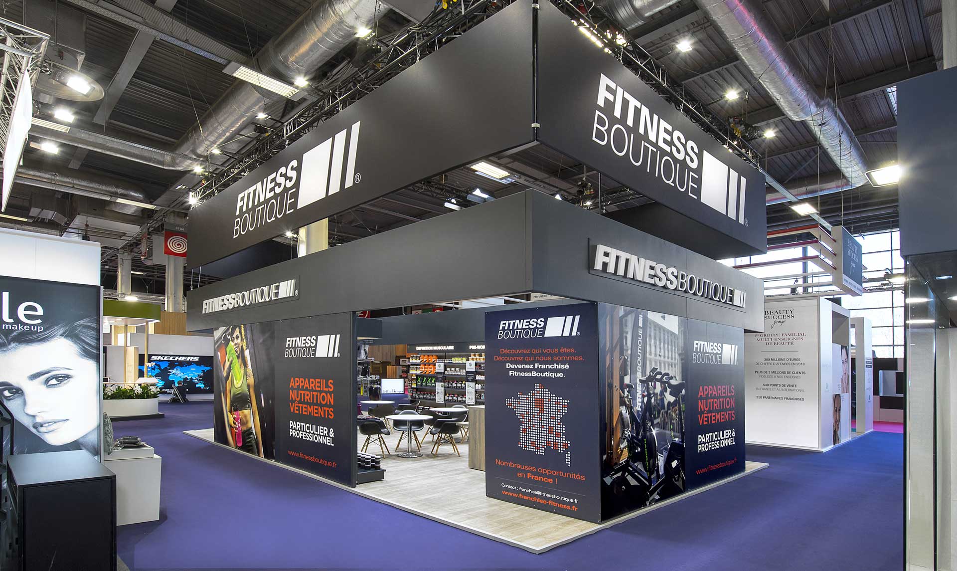 Conception de stand sport - Fitness Boutique