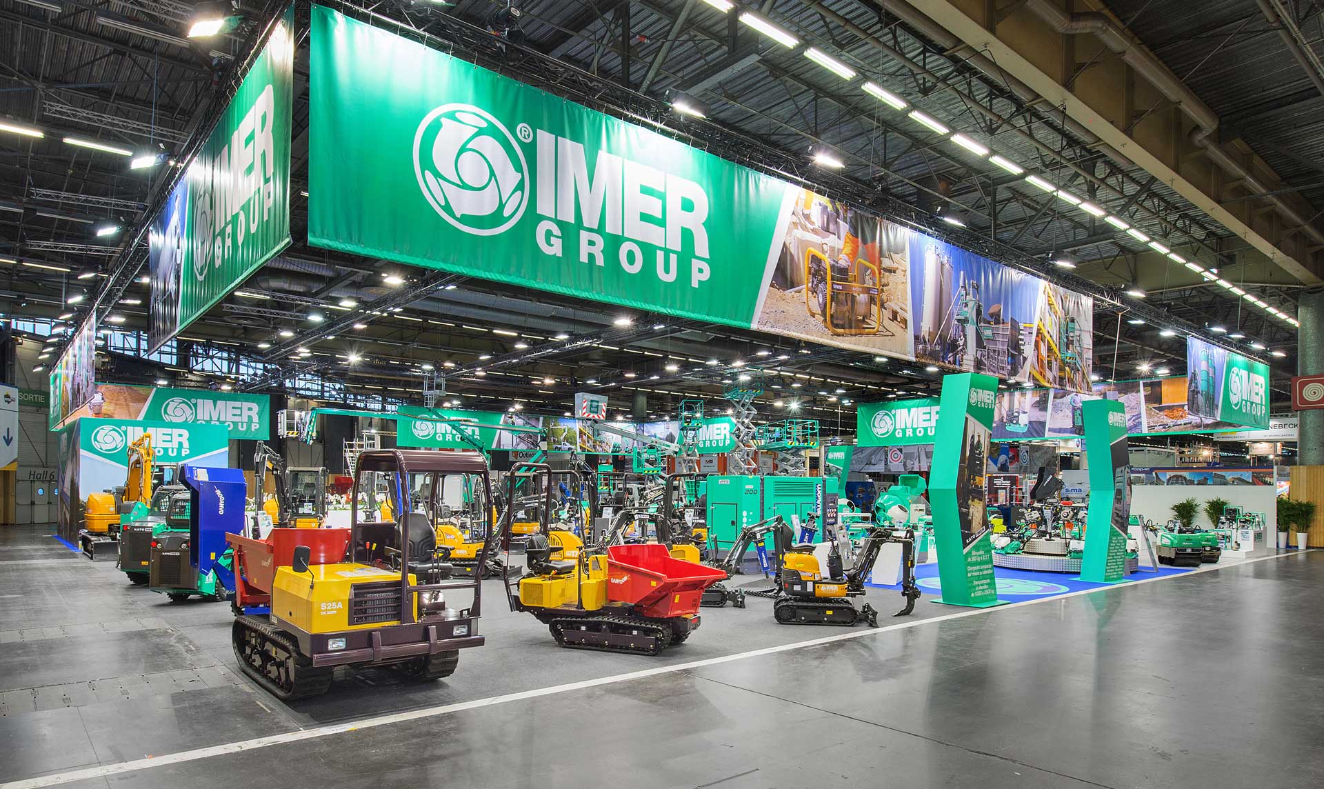 Conception du stand Imer pour le salon Intermat 2018