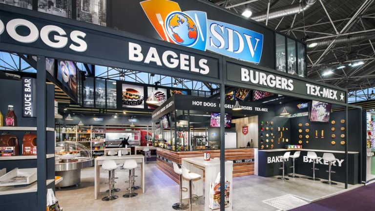 Stand SDV : ambiance loft new-yorkais / tendance fast food chic