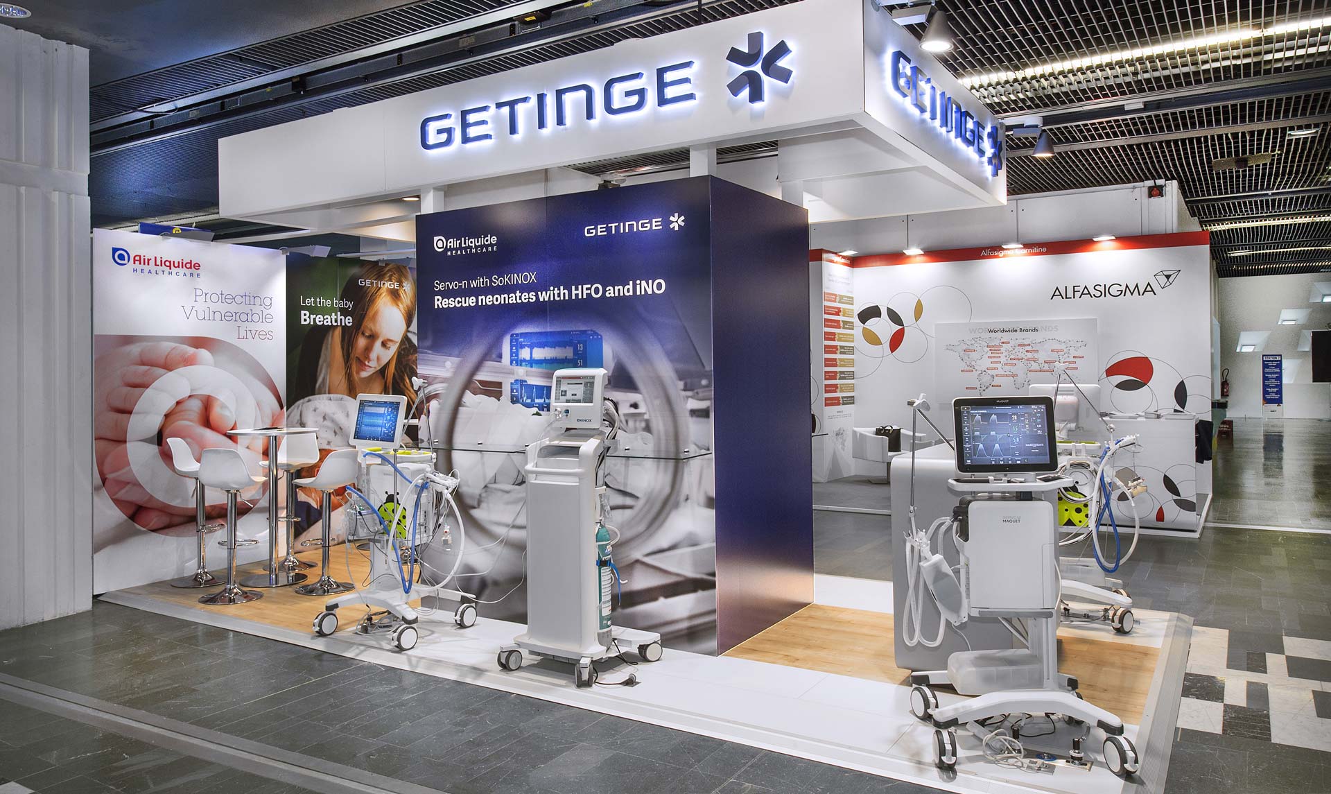 Création du stand Getinge pour le salon EAPS 2018