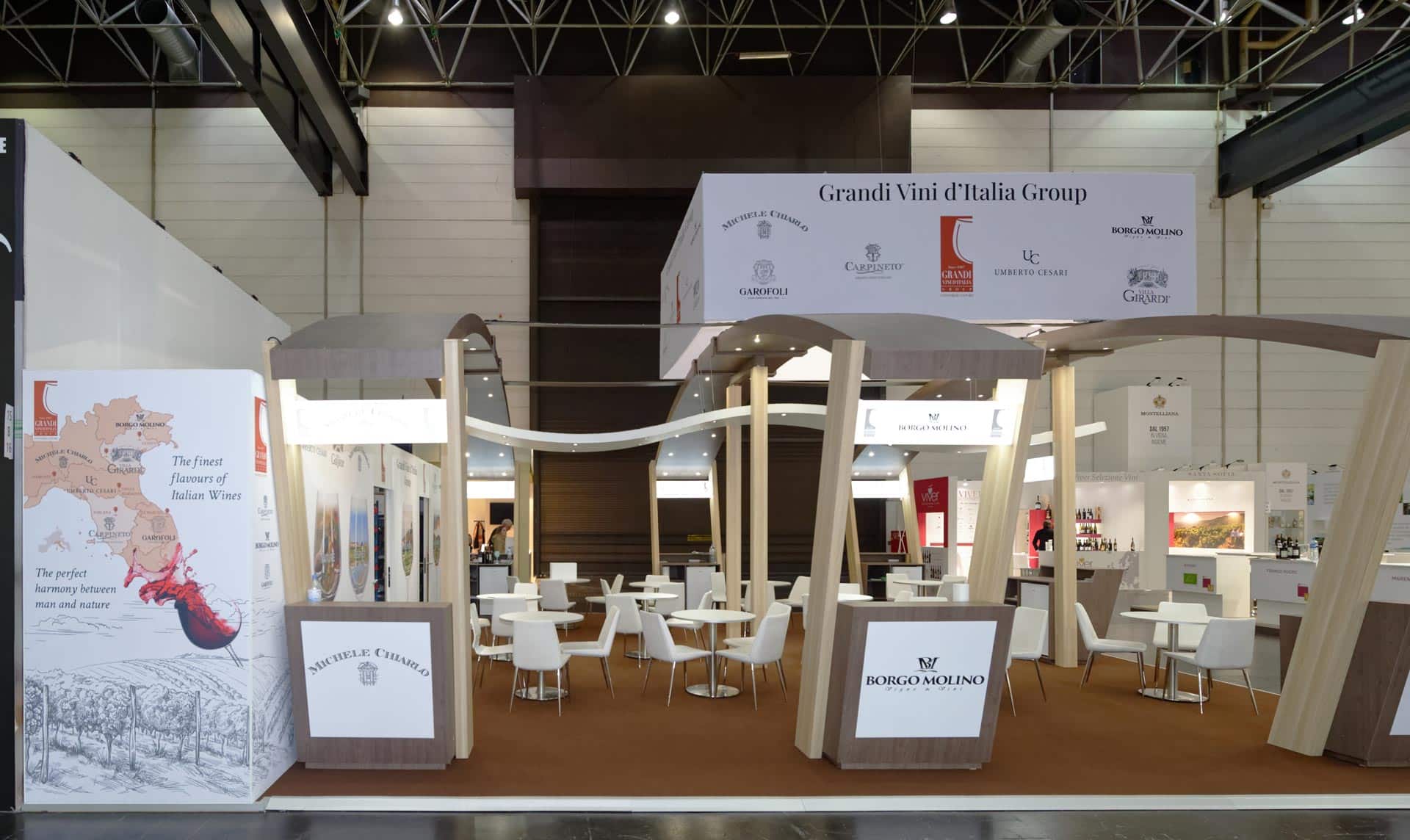 Conception du Stand GRANDI VINI pour le salon PROWEIN 2023