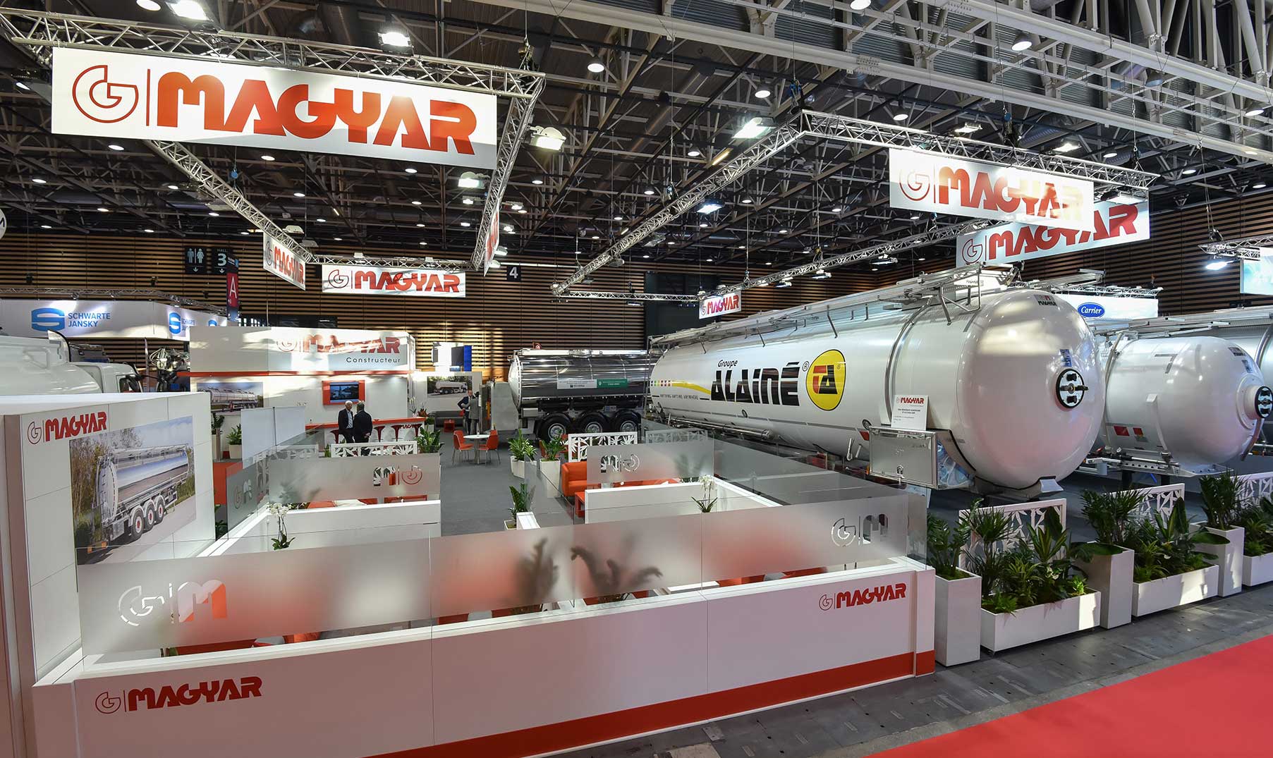 Stand Magyar de 575m2 au Salon Solutrans 2021 à Lyon : Conception et Réalisation