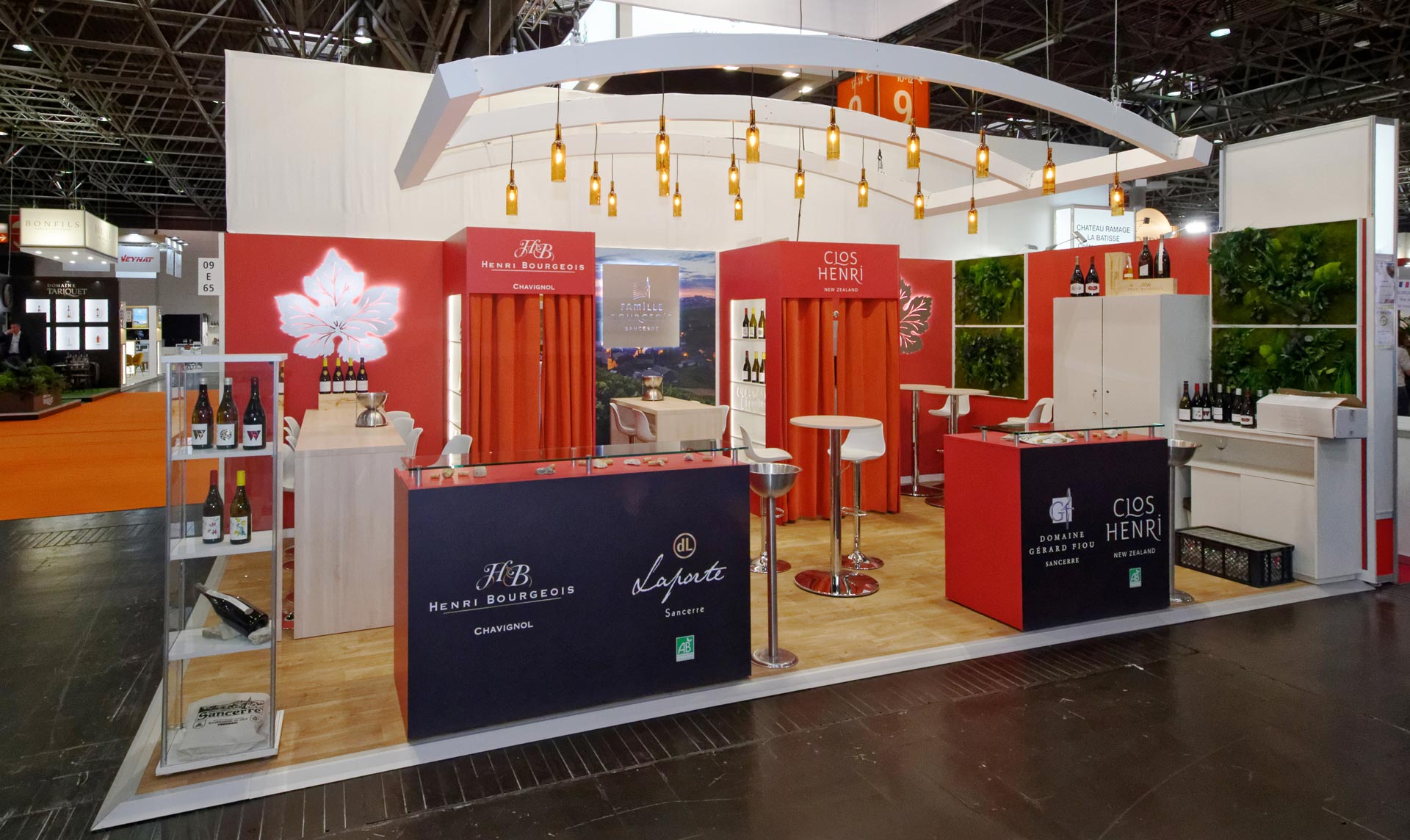 Conception de Stand FAMILLE BOURGEOIS 30 m2 salon Prowein 2023