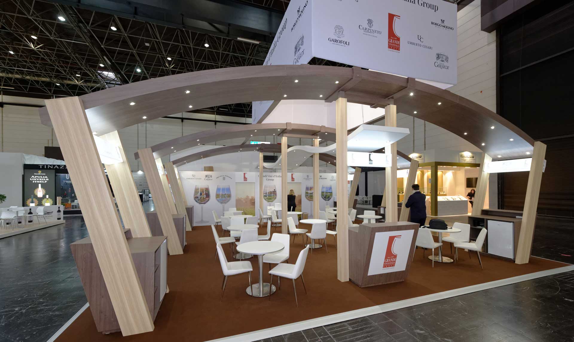 Design du Stand GRANDI VINI pour le salon PROWEIN 2023