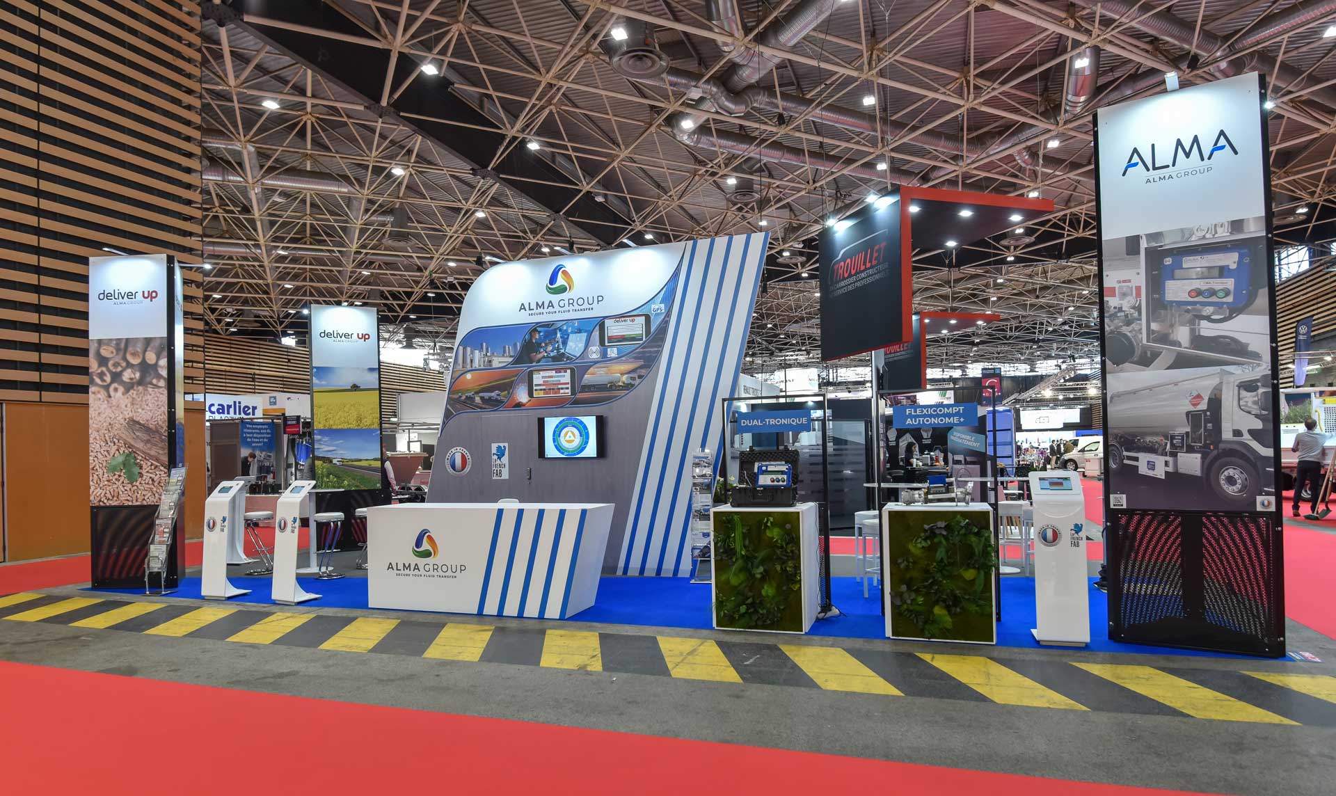 Design du Stand Alma de 54m2 au Salon Solutrans 2021 à Lyon