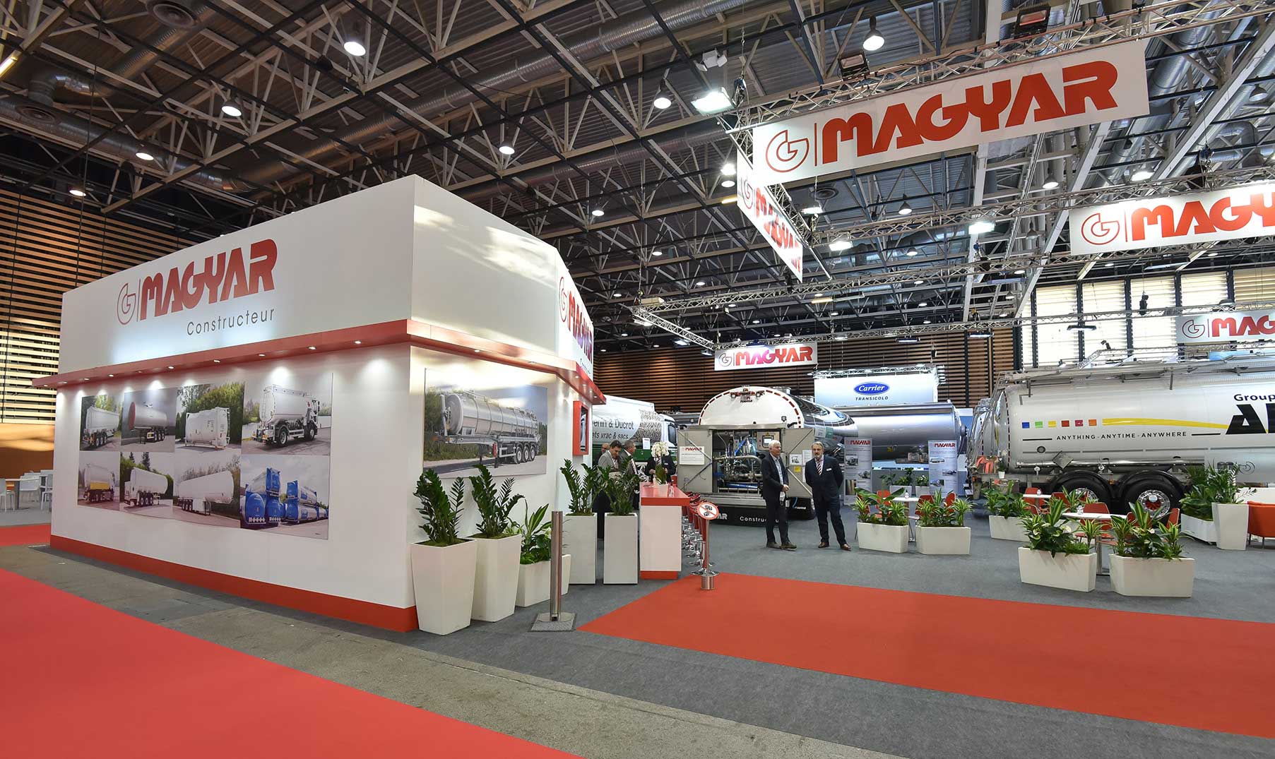 Stand Magyar de 575m2 au Salon Solutrans 2021 à Lyon : Conception et Réalisation