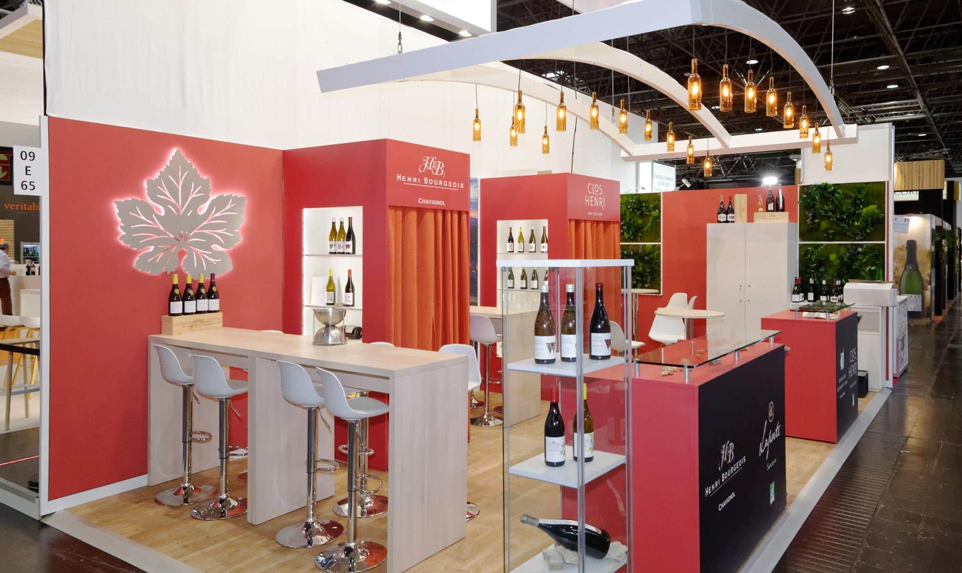 Fabrication de Stand FAMILLE-BOURGEOIS 30 m2 salon Prowein 2023