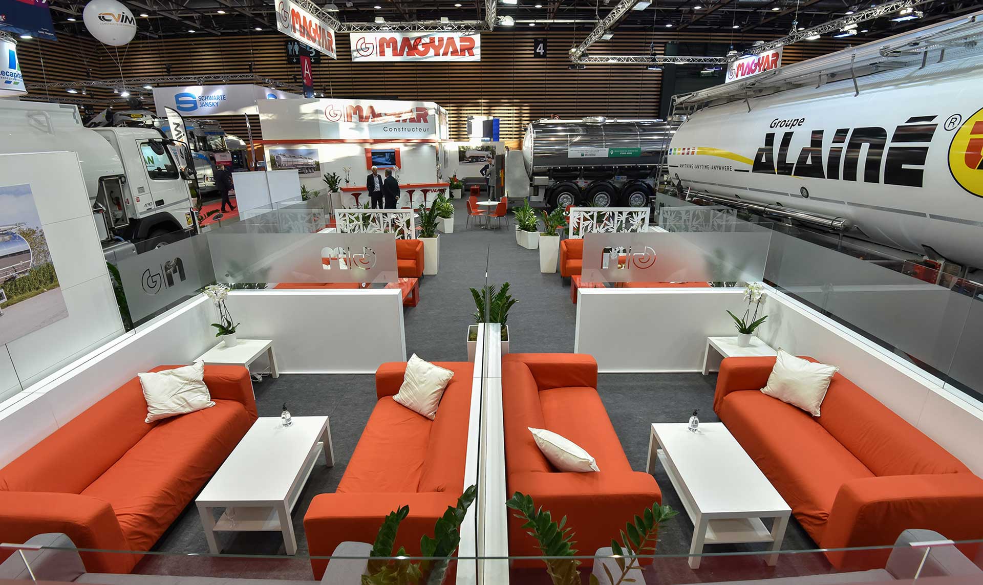 Stand Magyar de 575m2 au Salon Solutrans 2021 à Lyon : Conception et Réalisation